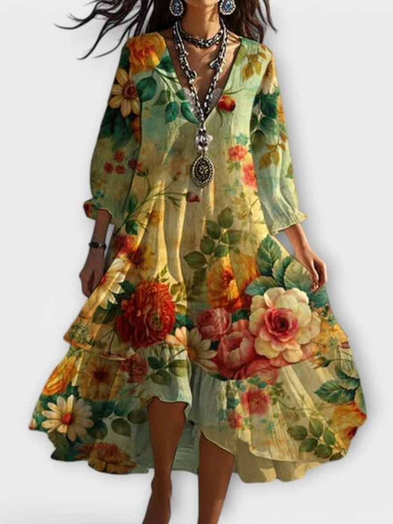 Marina | Vintage Bloemenjurk